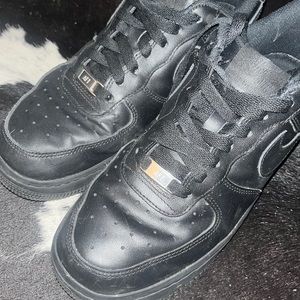 black Air force 1s